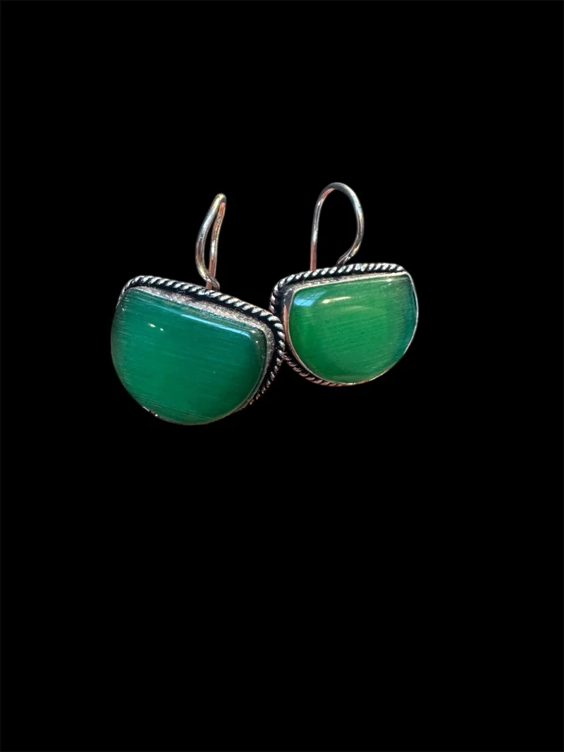 Jade Half-Moon Earrings