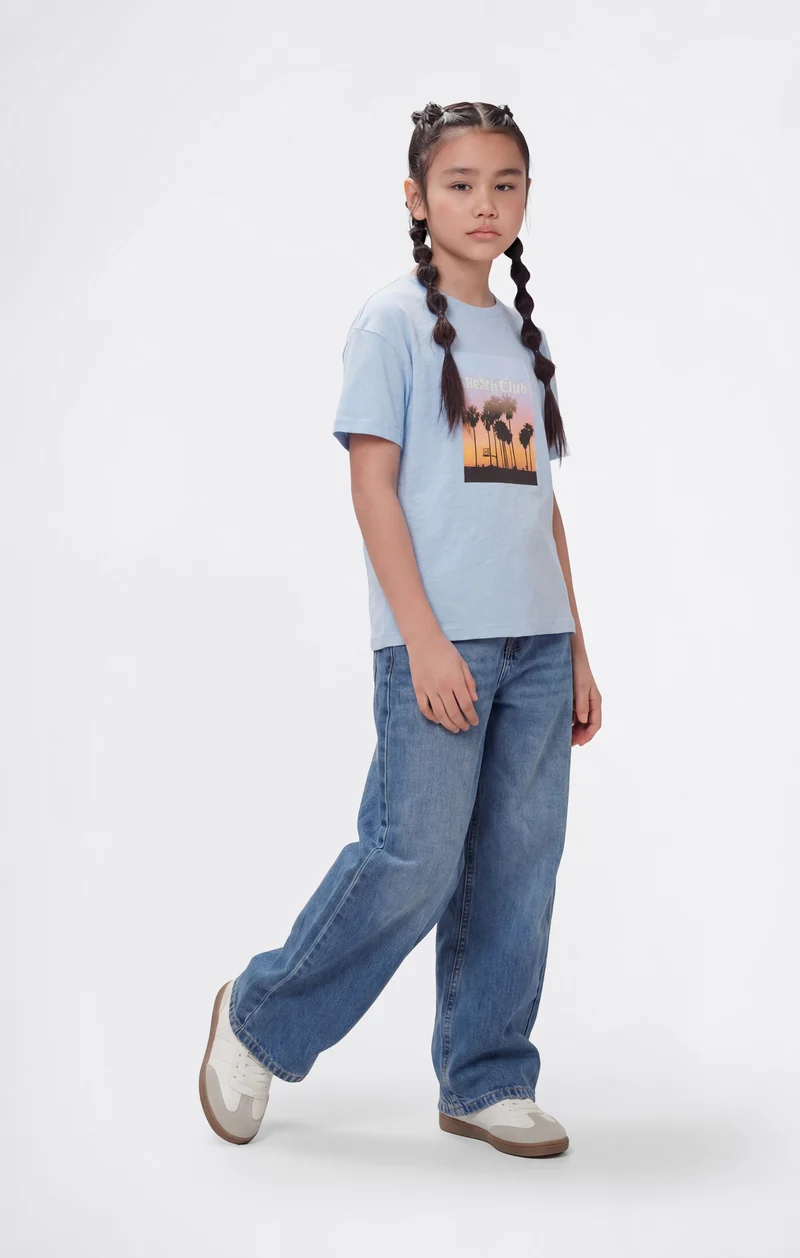 Girls’ Graphic Crewneck T-Shirt