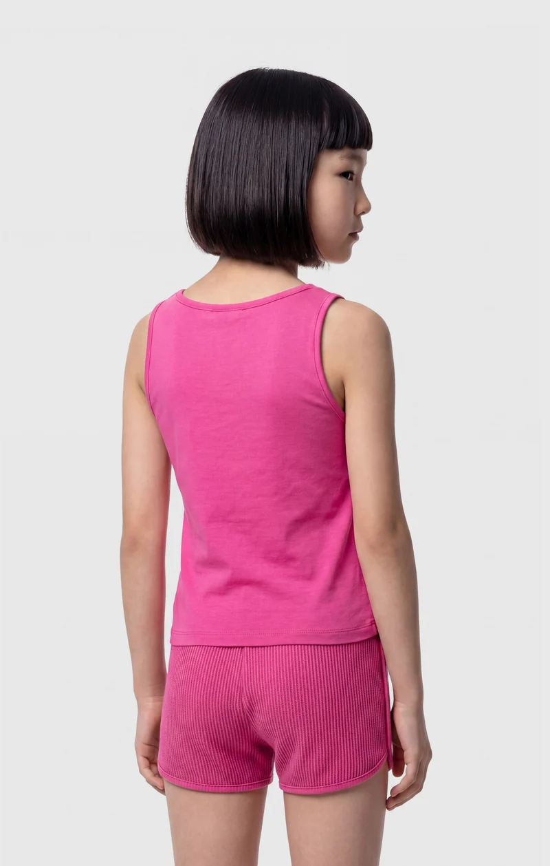 Girls’ Ribbed Cotton Tank Top