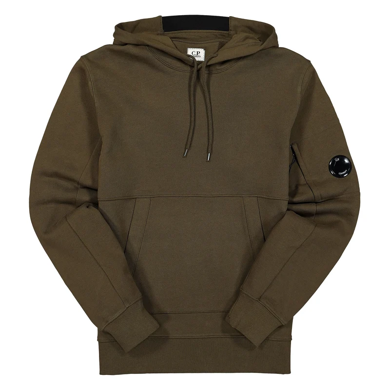 Diagonal Raised Fleece Pullover Hoodie