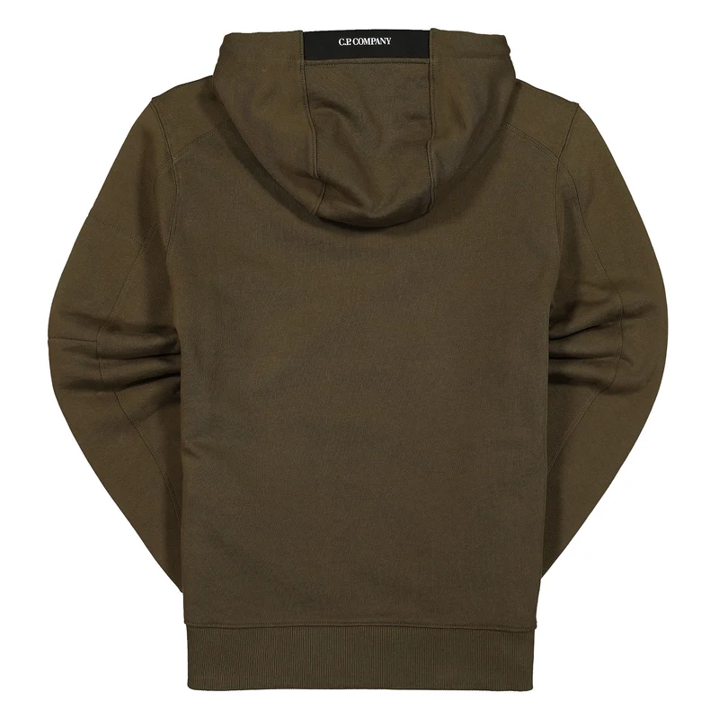Diagonal Raised Fleece Pullover Hoodie