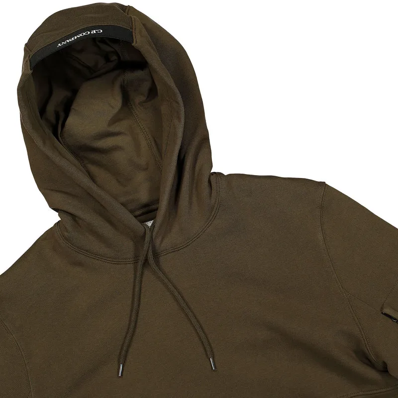 Diagonal Raised Fleece Pullover Hoodie
