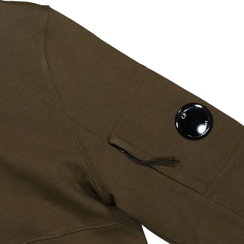 Diagonal Raised Fleece Pullover Hoodie
