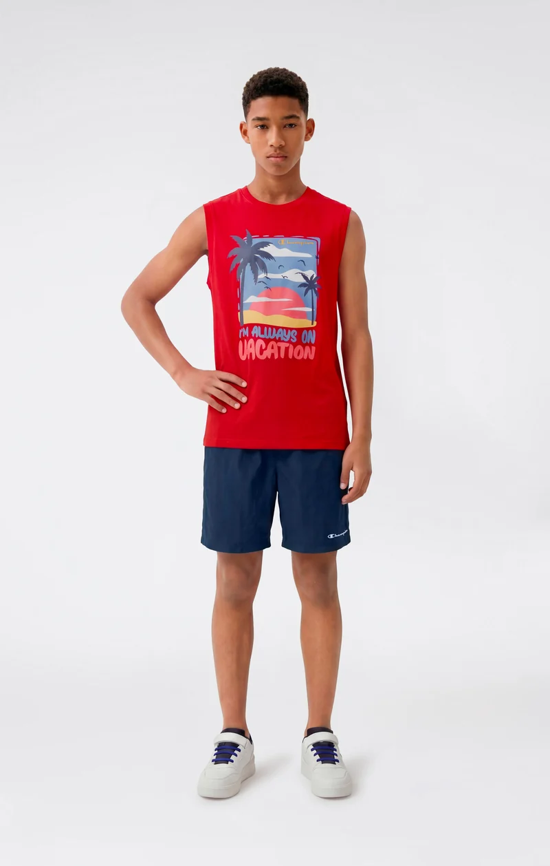 Boys’ Sleeveless T-Shirt and Swim Shorts Set