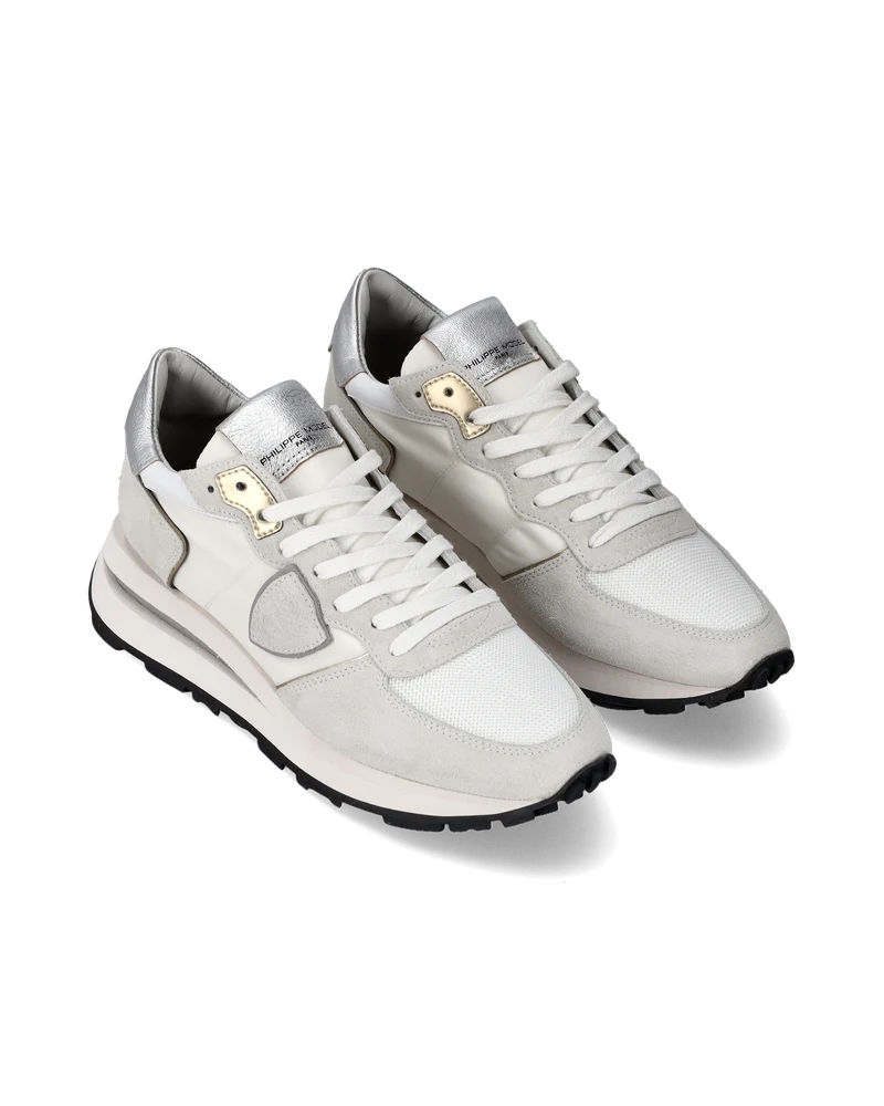 Sneakers Tropez Haute Women, White Silver