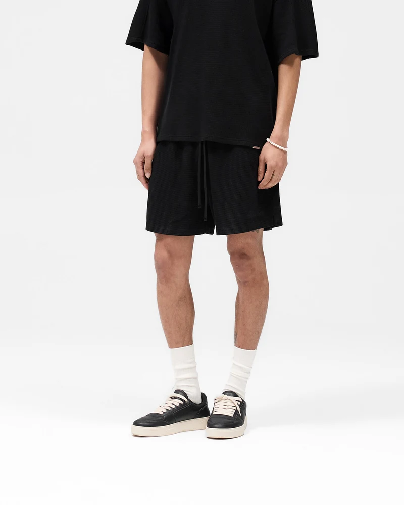 Waffle Shorts - Black