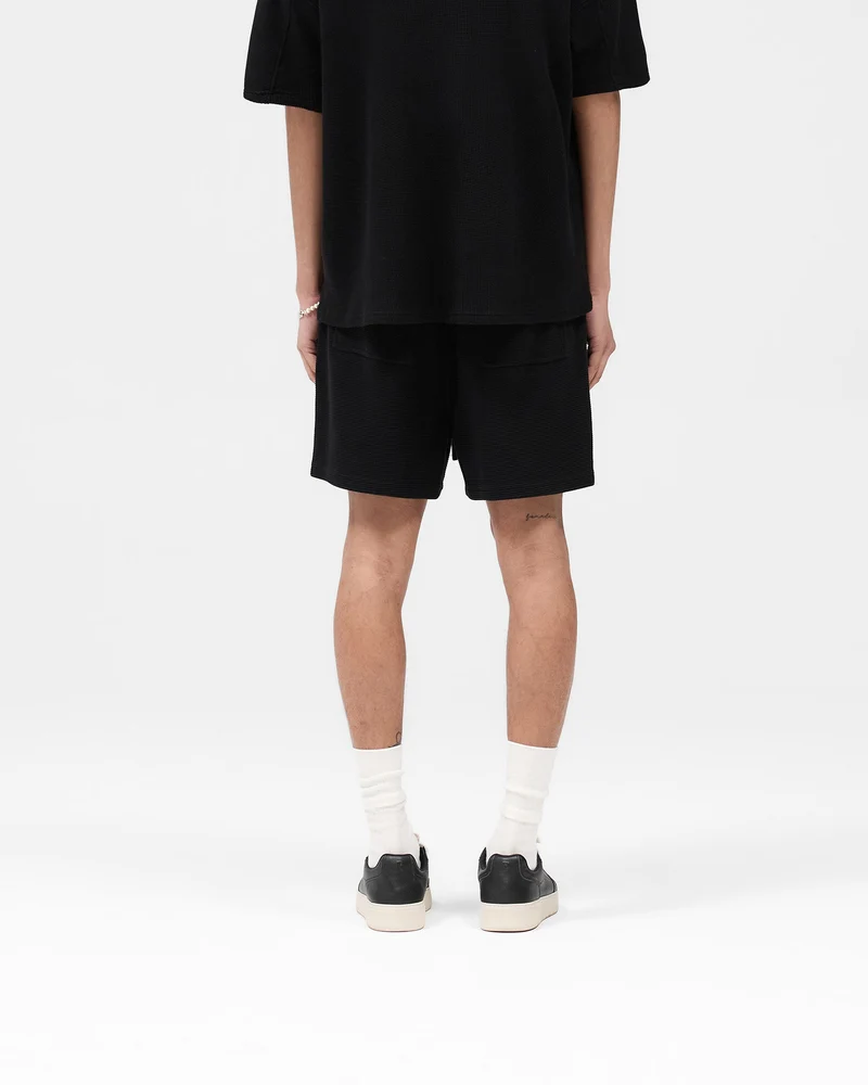 Waffle Shorts - Black