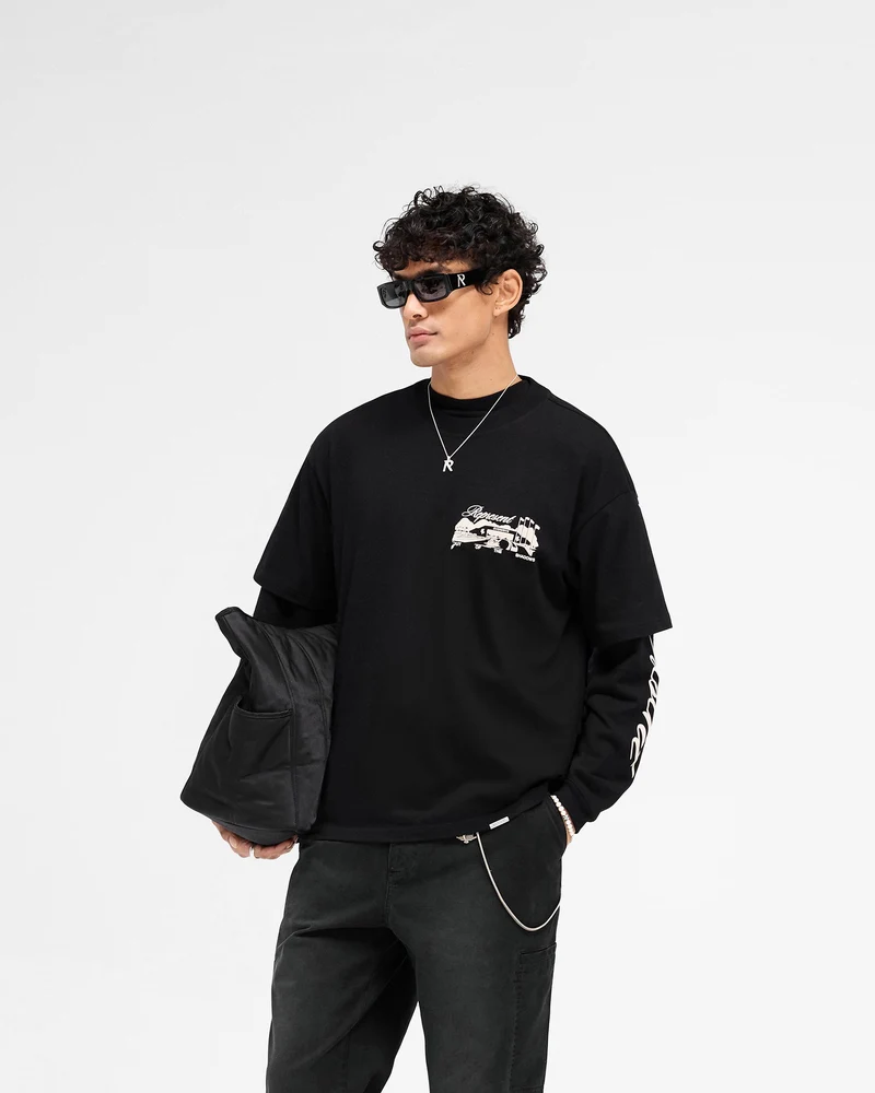 Raceway T-Shirt - Jet Black