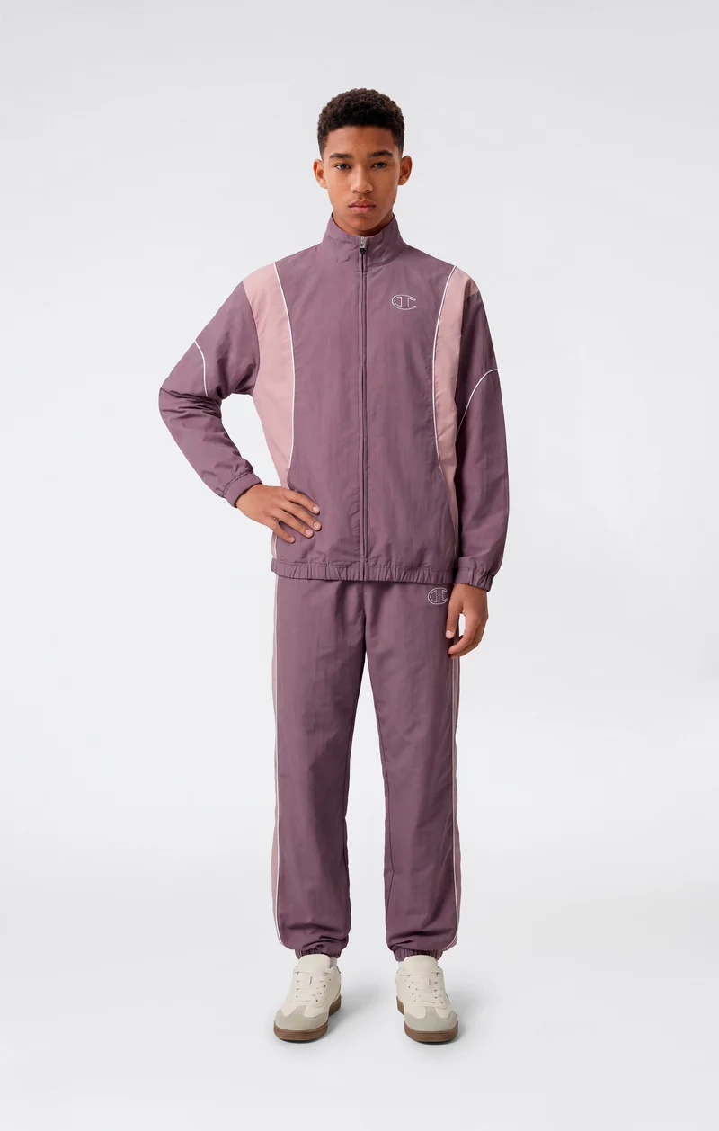 Boys’ Hooded Full Zip Top In Lightweight Nylon