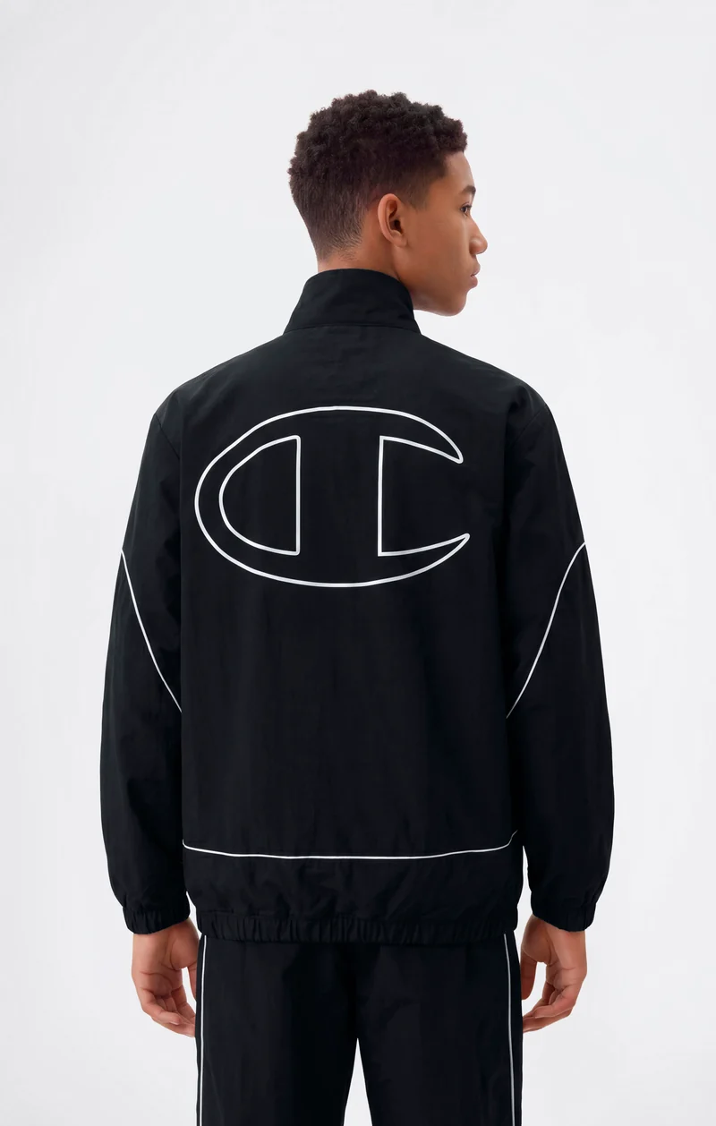 Boys’ Hooded Full Zip Top In Lightweight Nylon
