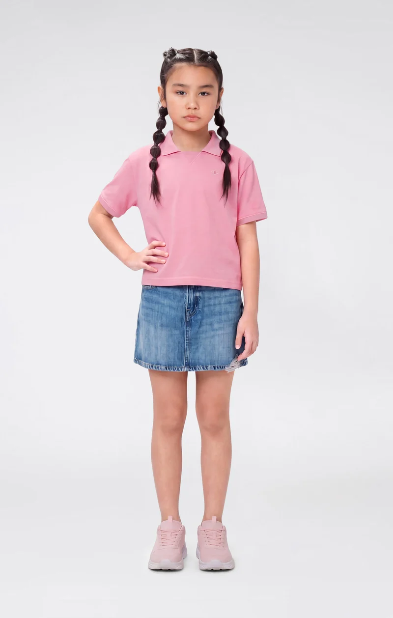 Girls’ Lightweight Jersey Polo Shirt Icons