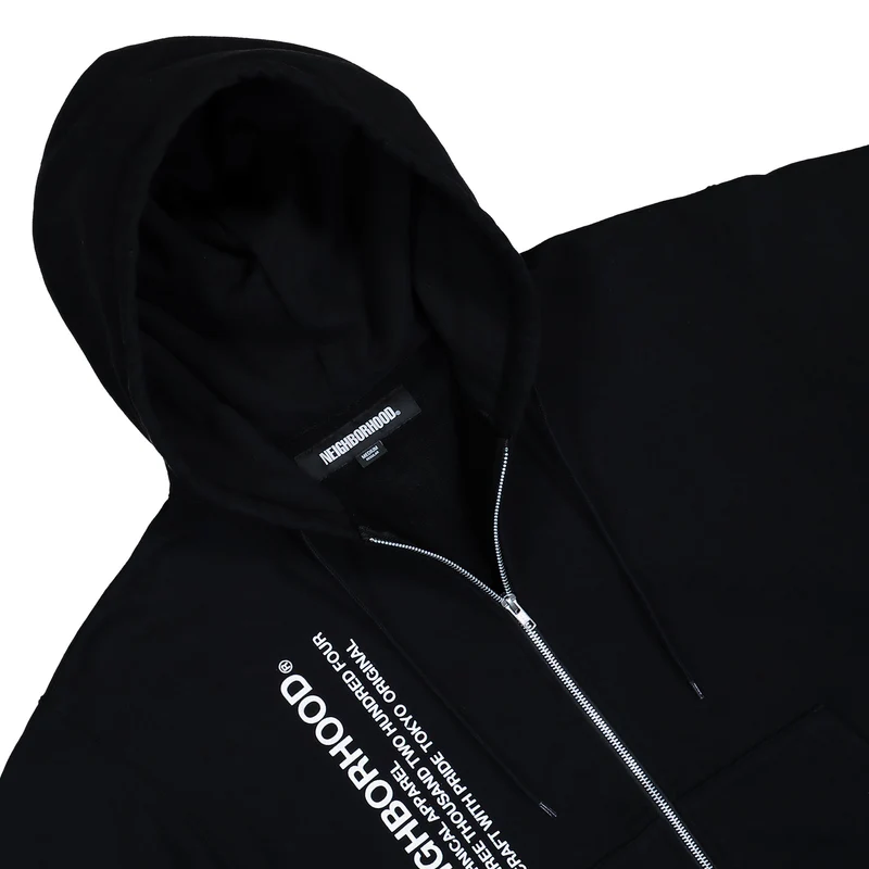 Solid Sweat Zip Hoodie LS