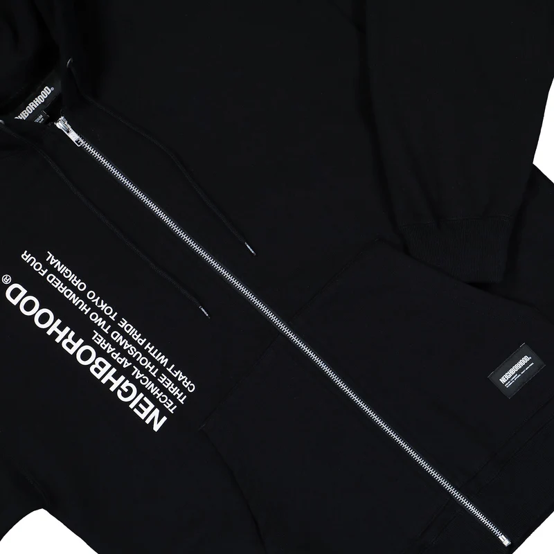 Solid Sweat Zip Hoodie LS