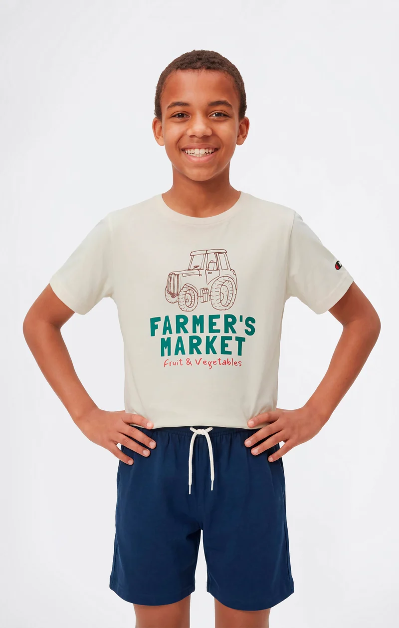 Boys’ Cotton T-Shirt and Shorts Set