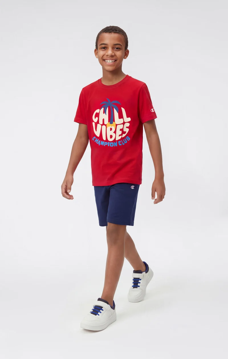 Boys’ Cotton T-Shirt and Shorts Set