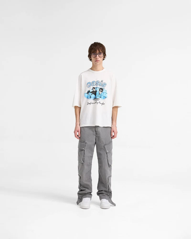 Represent X Oasis Maine Road T-Shirt - Flat White