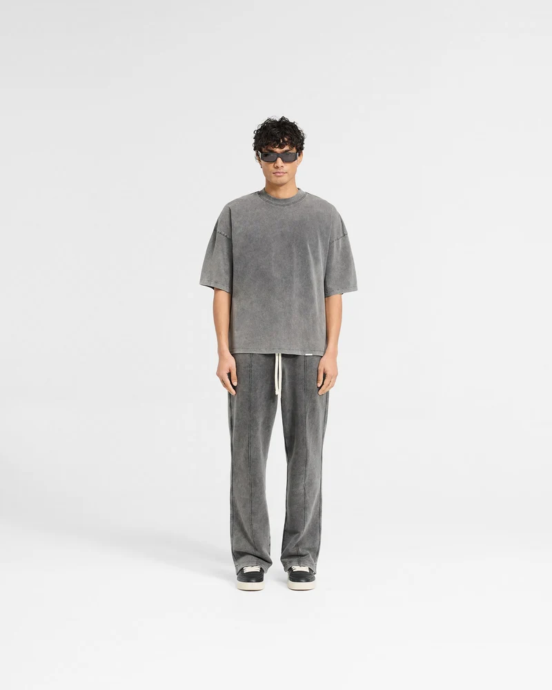 Initial Boxy T-Shirt - Vintage Grey