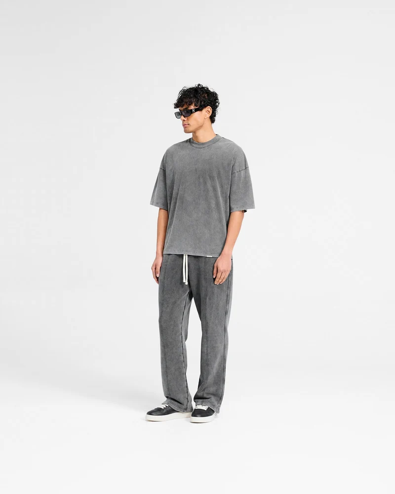 Initial Boxy T-Shirt - Vintage Grey
