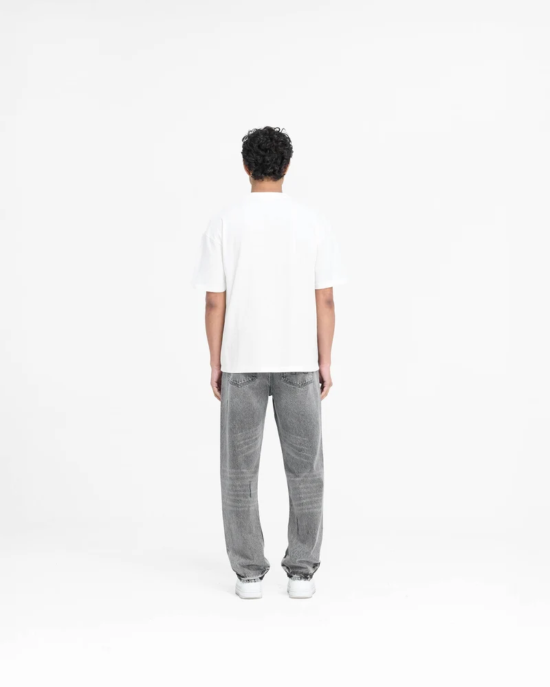 Block Logo T-Shirt - Flat White