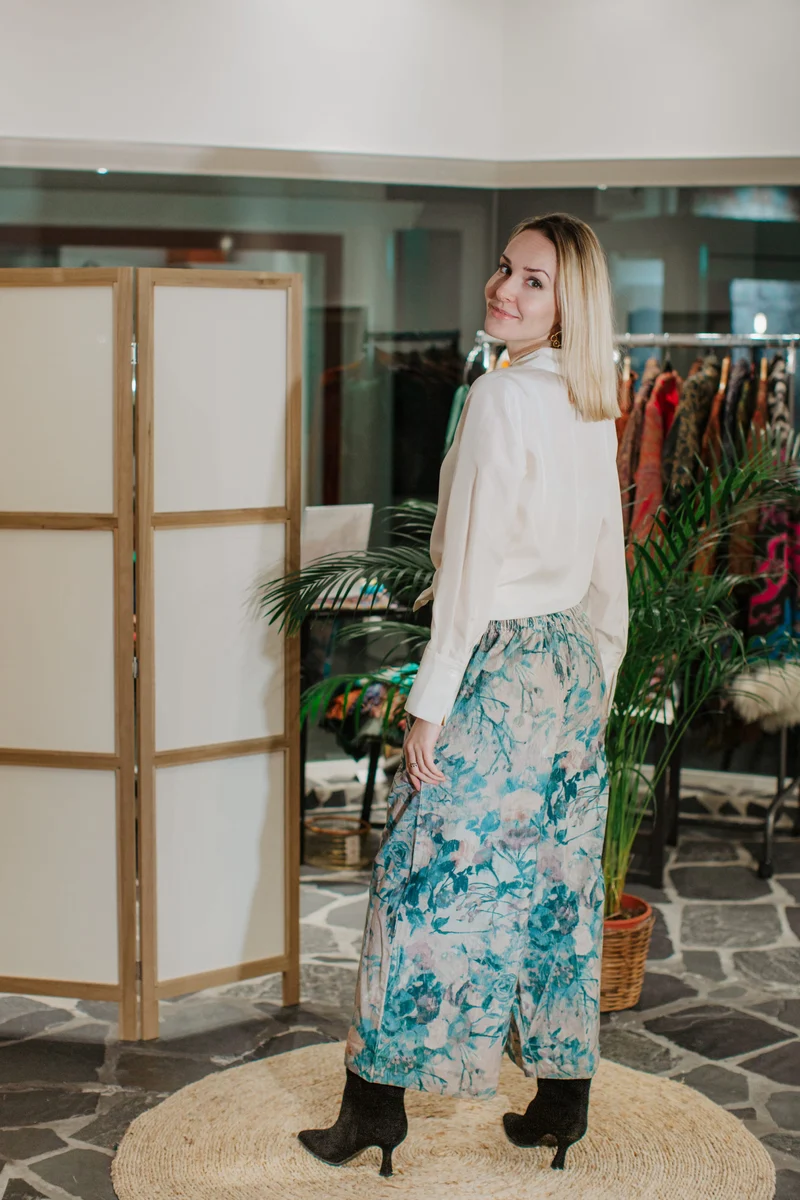 Cordroy Printed Pallazo