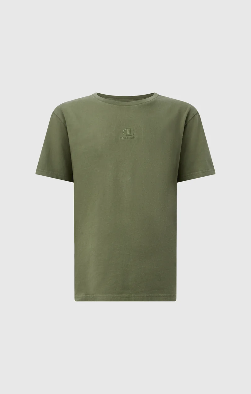 Boys’ Washed Effect Crewneck T-Shirt Icons