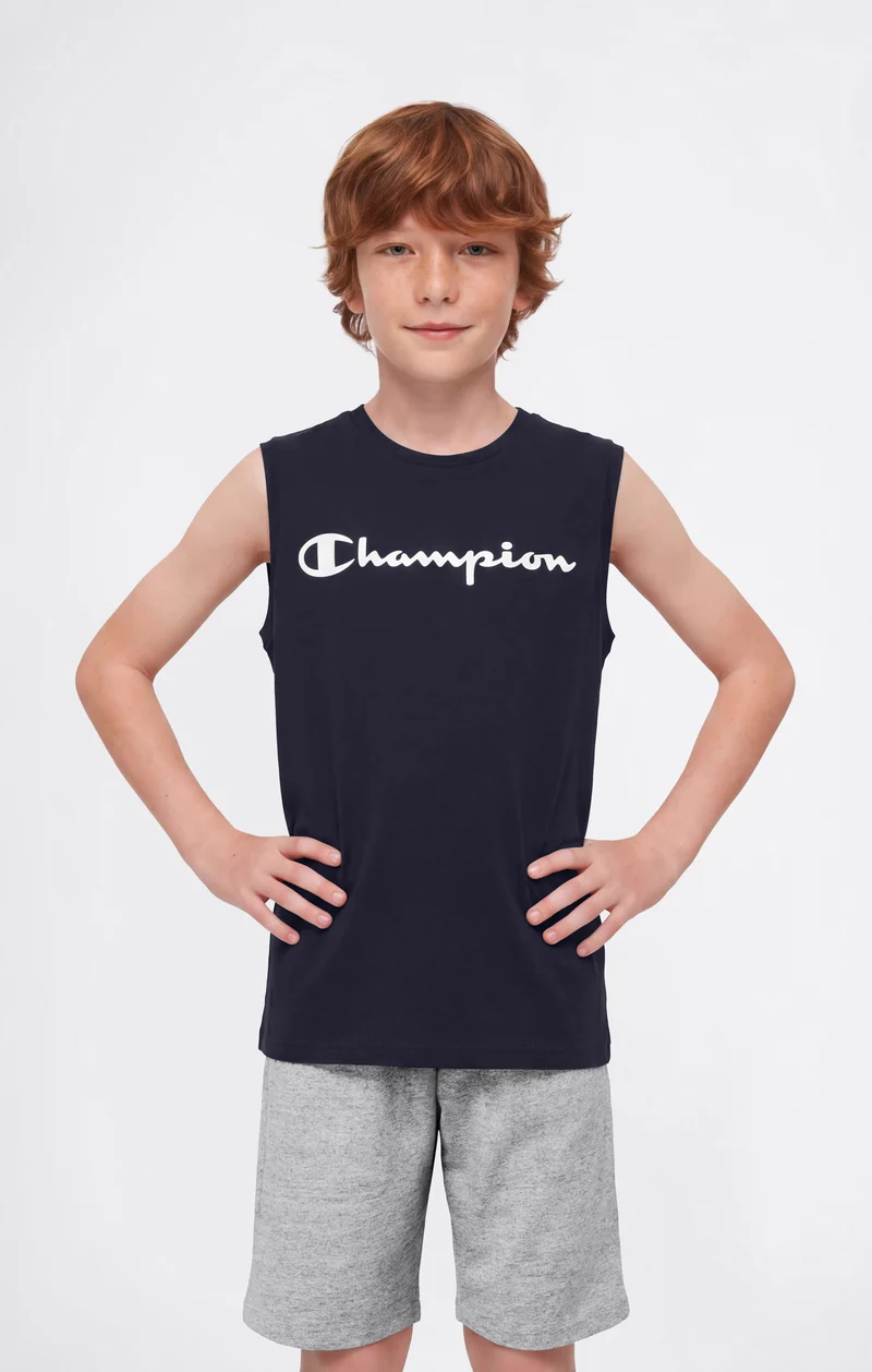 Boys' Tank Top with Maxi Printed Logo