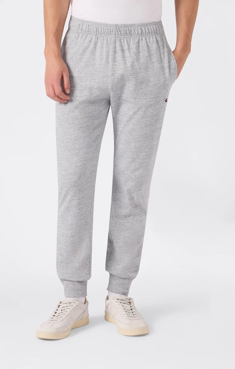 Men's Icons Slim Fit Rib Cuff Light Pants with Embroidered Logo