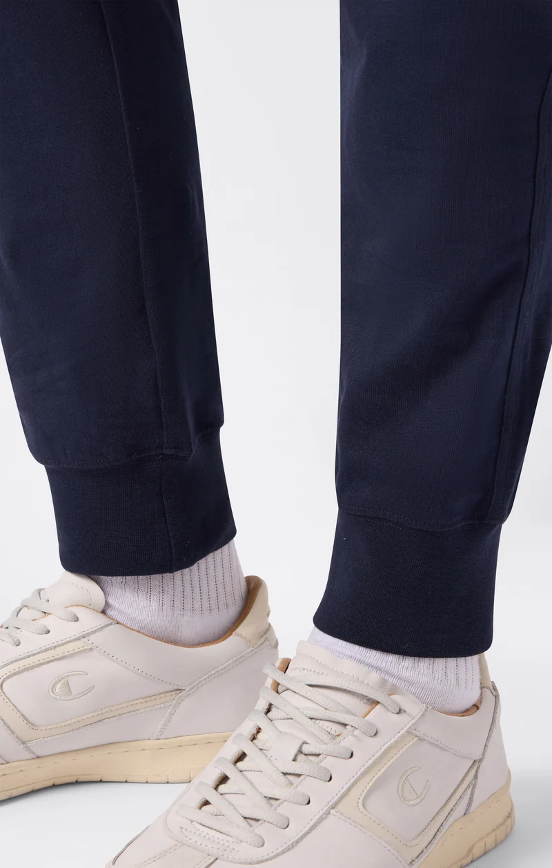 Men's Icons Slim Fit Rib Cuff Light Pants with Embroidered Logo