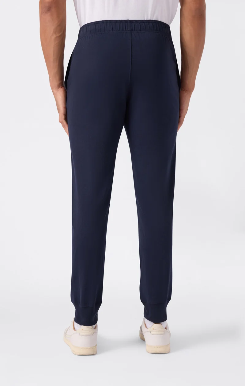 Men's Icons Slim Fit Rib Cuff Light Pants with Embroidered Logo