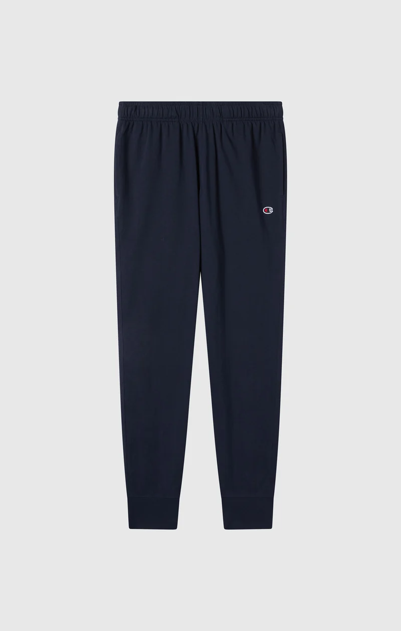Men's Icons Slim Fit Rib Cuff Light Pants with Embroidered Logo