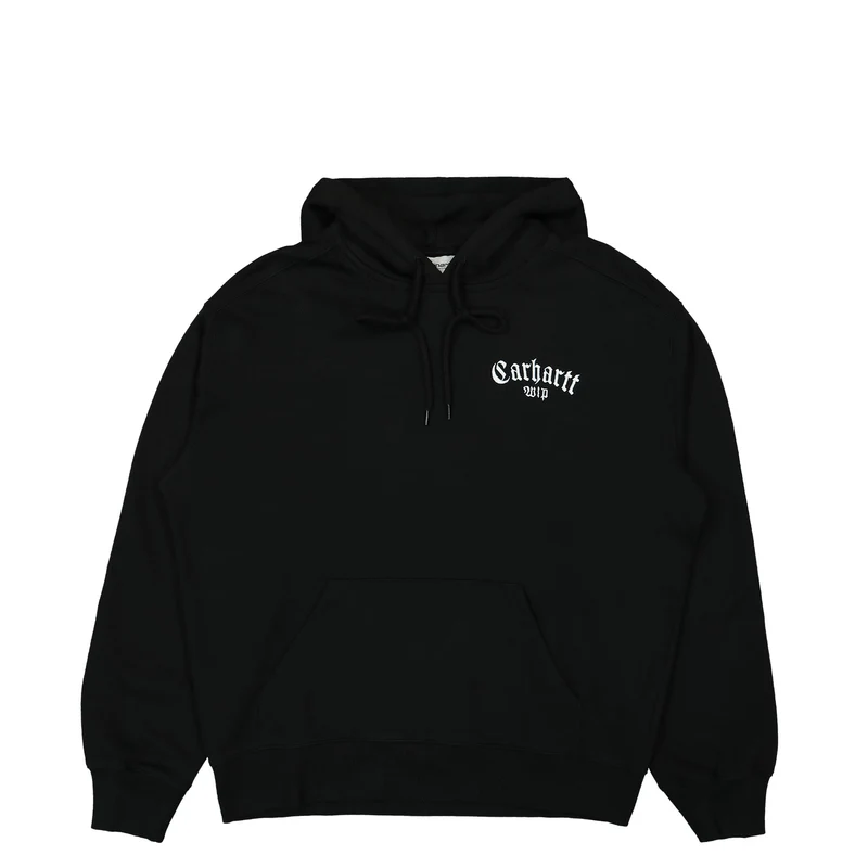 Hooded Onyx Script Sweat