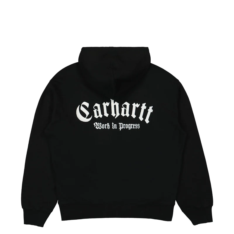 Hooded Onyx Script Sweat