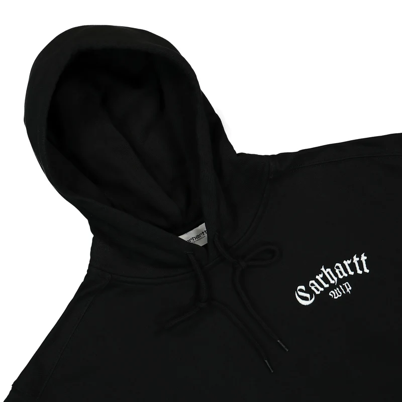 Hooded Onyx Script Sweat