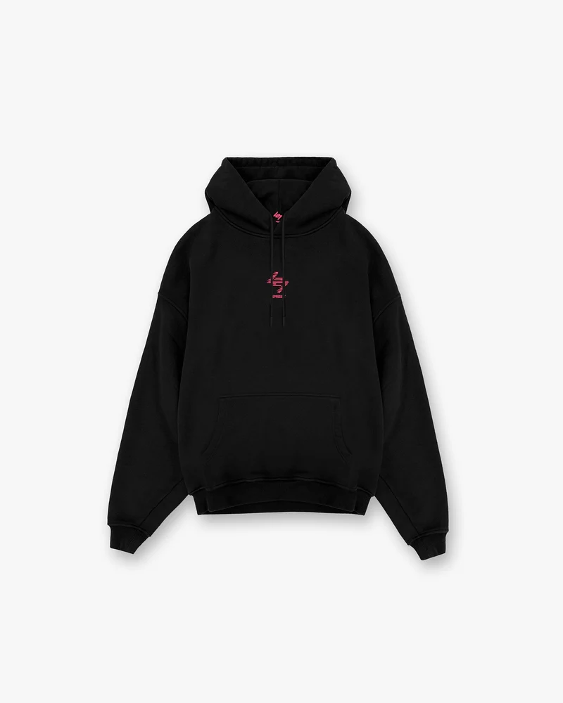 247 New York Hoodie - Black Pink