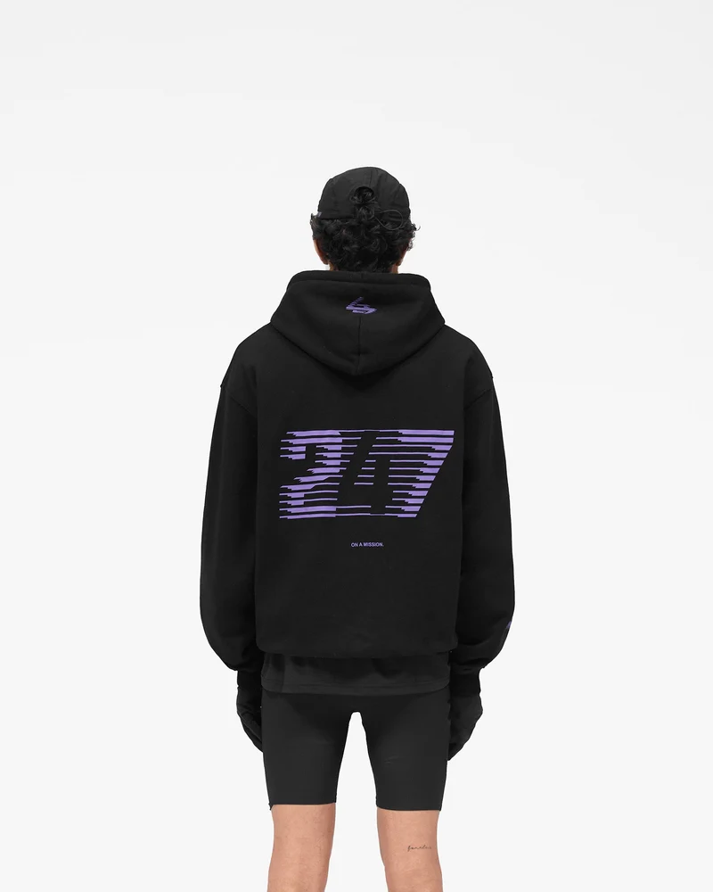 247 Berlin Hoodie - Black Purple