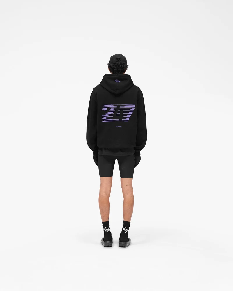 247 Berlin Hoodie - Black Purple