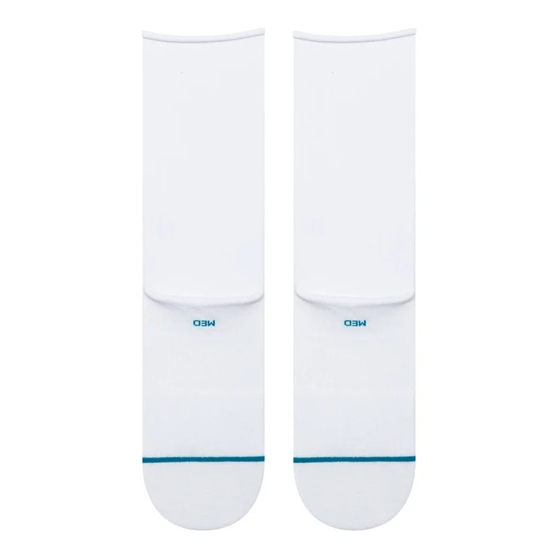 Wmns Rolled Solid Crew Socks