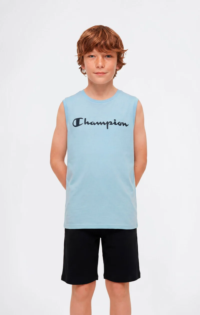 Boys' Tank Top with Maxi Printed Logo