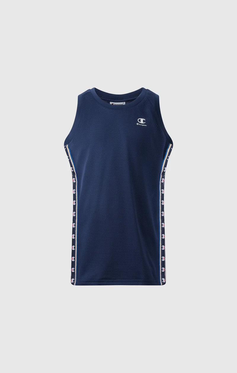 Boys’ Mesh Tank with Tape Logo