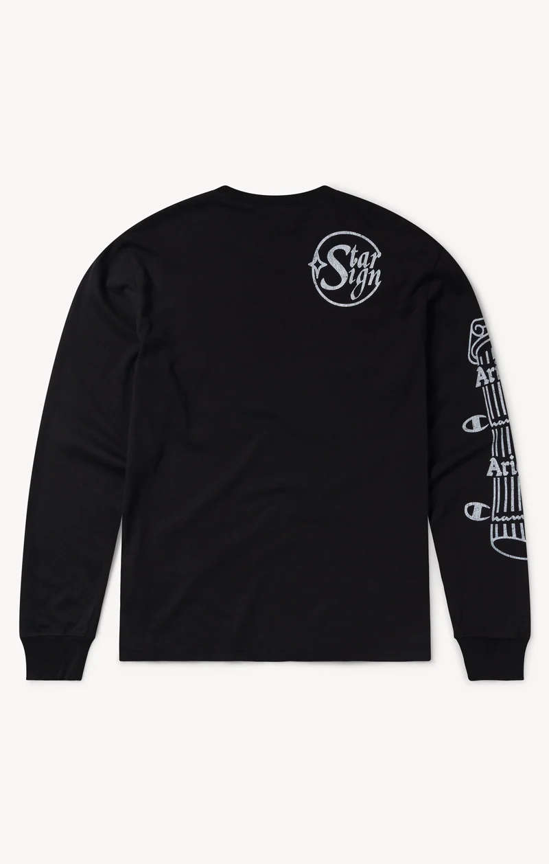 Unisex Graphic Long Sleeve T-Shirt Aries x Champion