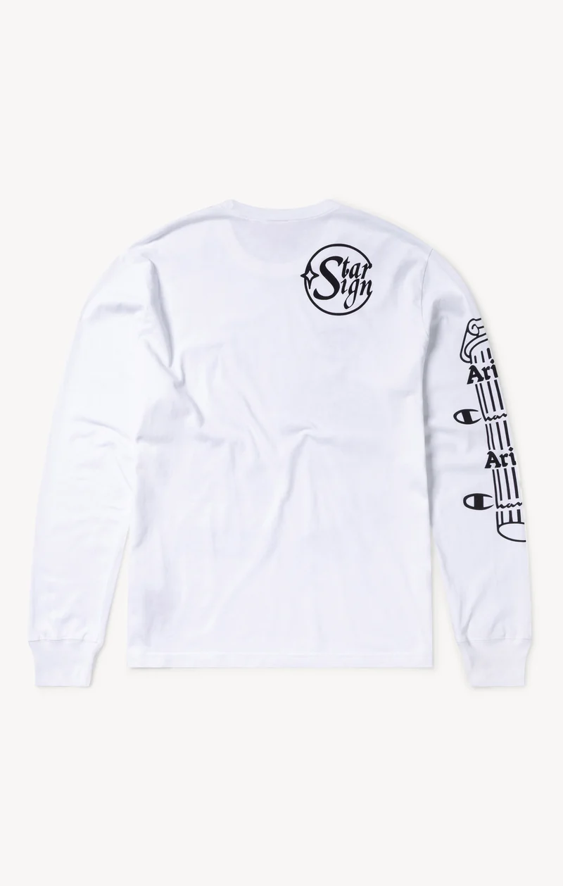Unisex Graphic Long Sleeve T-Shirt Aries x Champion