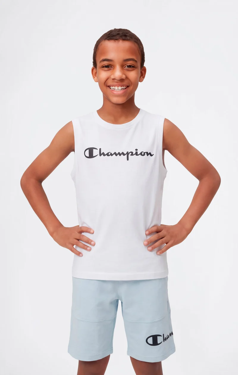 Boys' Tank Top with Maxi Printed Logo