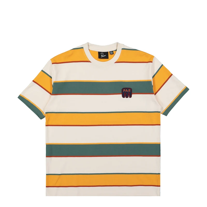 Fast Food Logo Striped T-Shirt