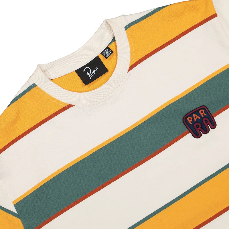 Fast Food Logo Striped T-Shirt