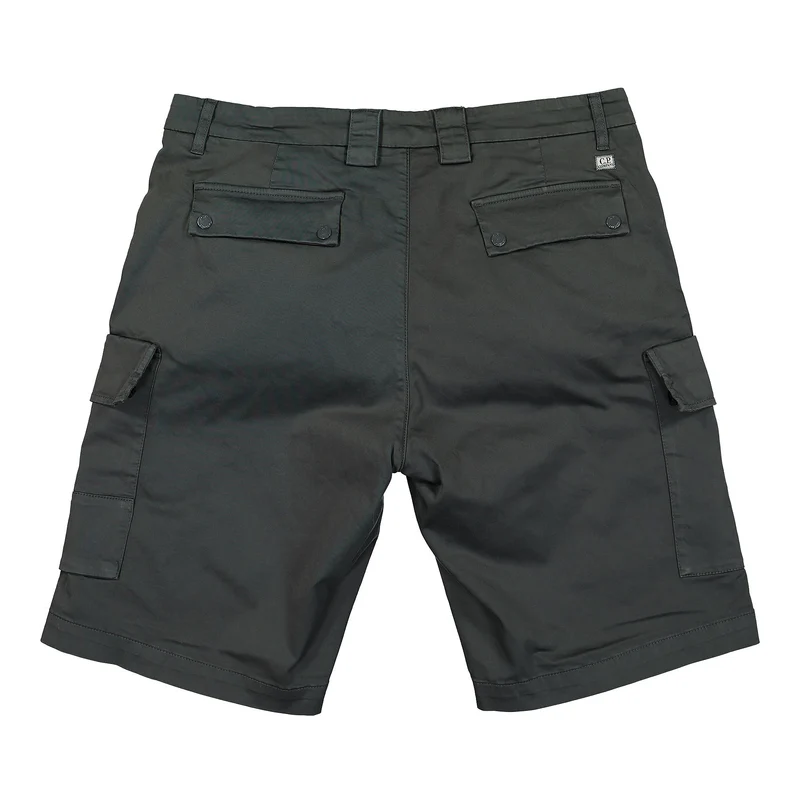 Stretch Sateen Cargo Shorts