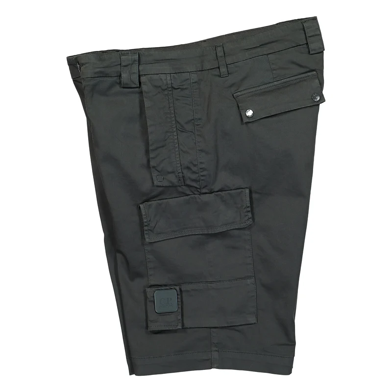 Stretch Sateen Cargo Shorts