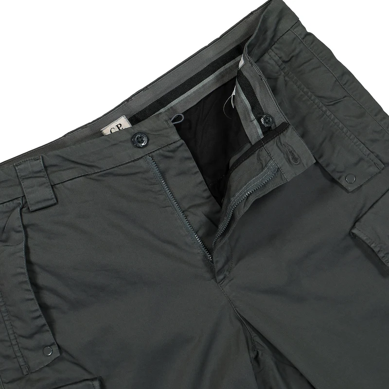 Stretch Sateen Cargo Shorts