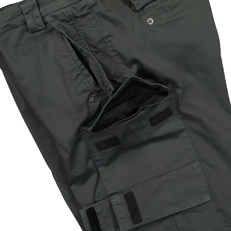 Stretch Sateen Cargo Shorts