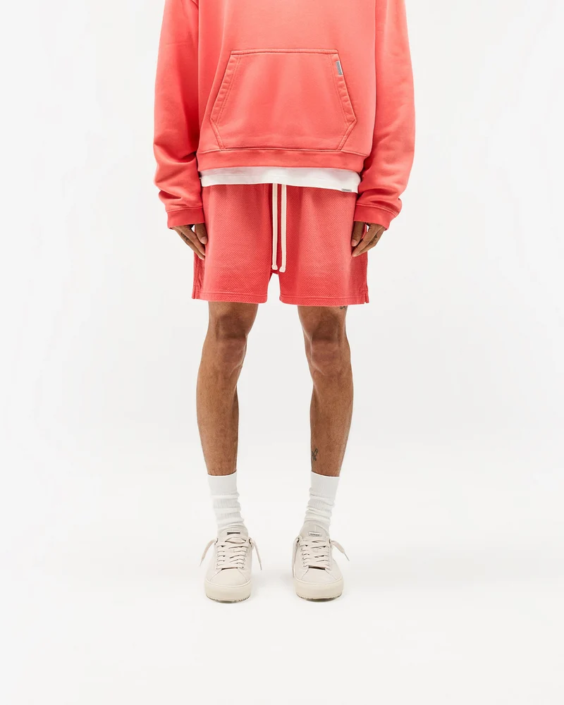 Initial Mesh Shorts - Vintage Red