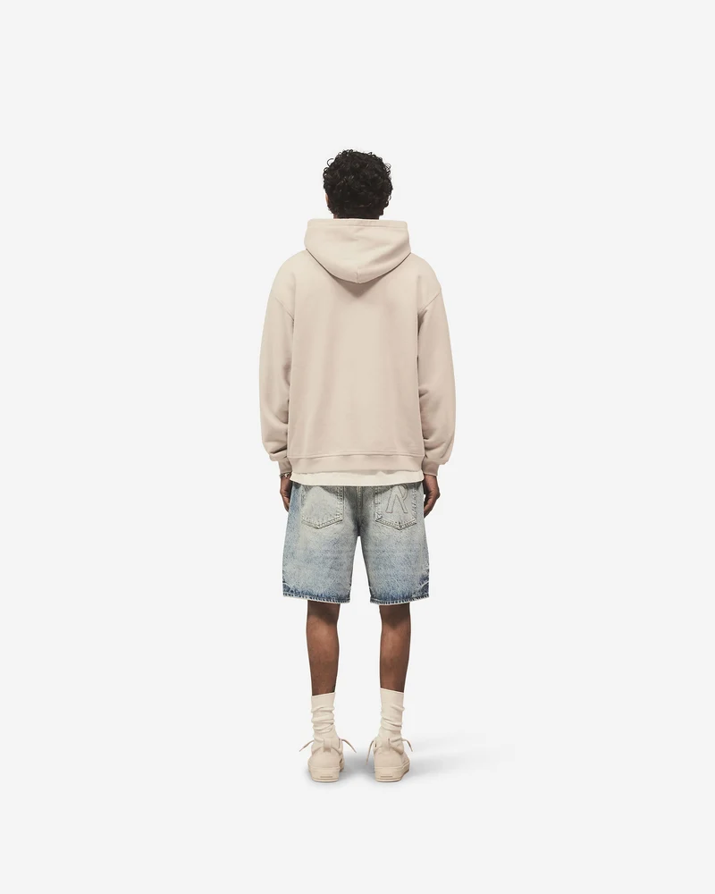 Script Logo Zip Hoodie - Concrete